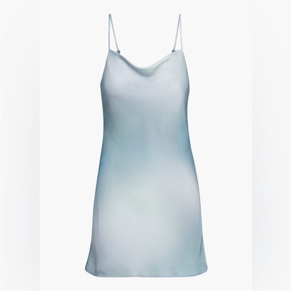 Aritzia Babaton Model Dress in CHROME/ AZURINE BLUE